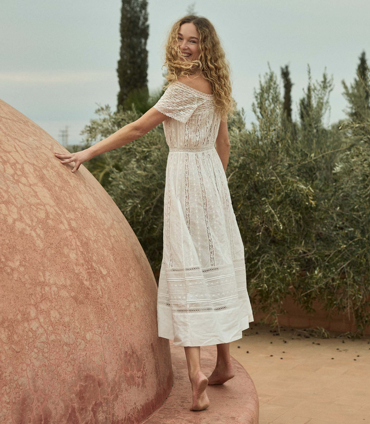 GEORGIANA DRESS -- SALT