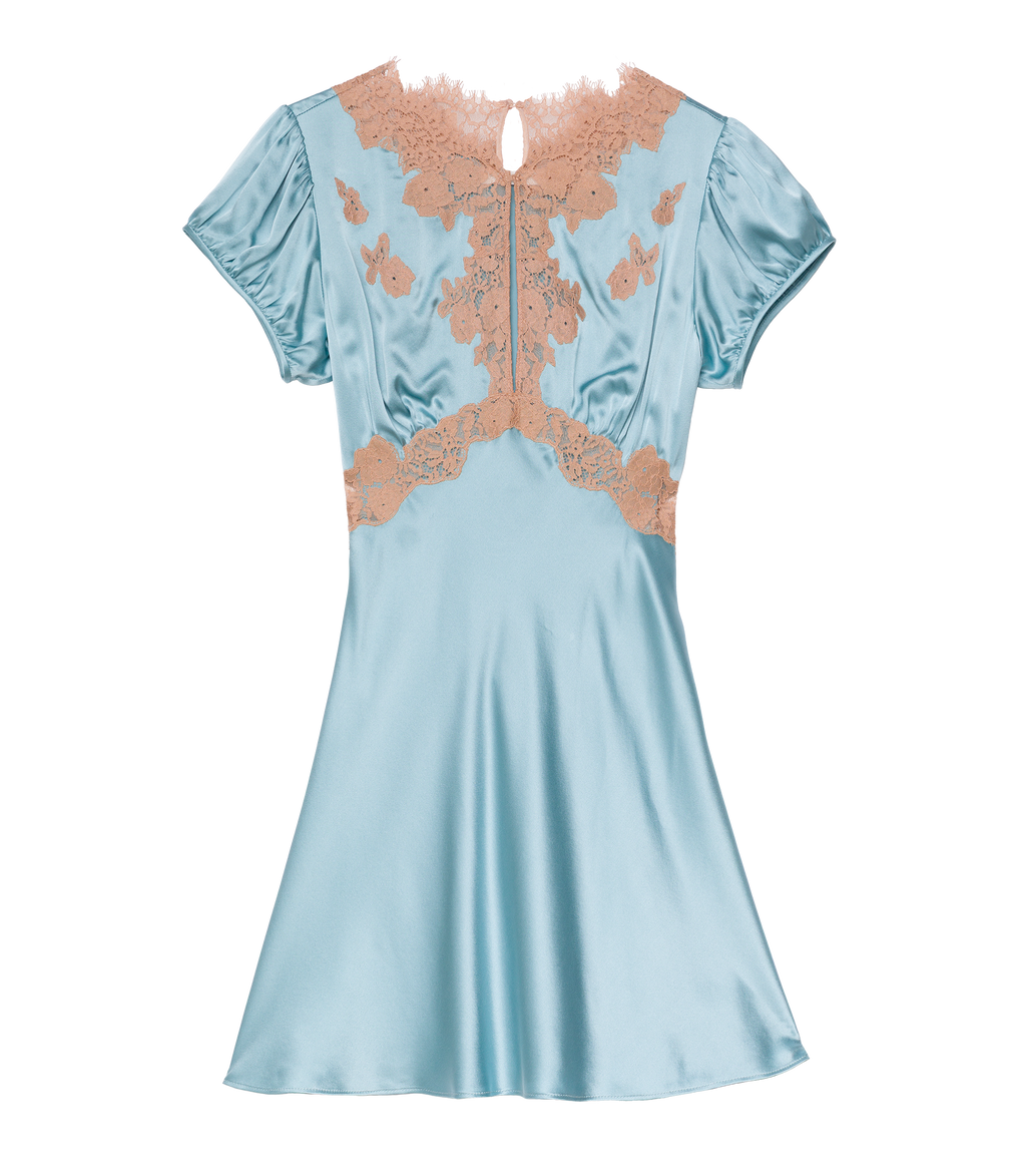 JUNIA DRESS -- DEEP AQUAMARINE