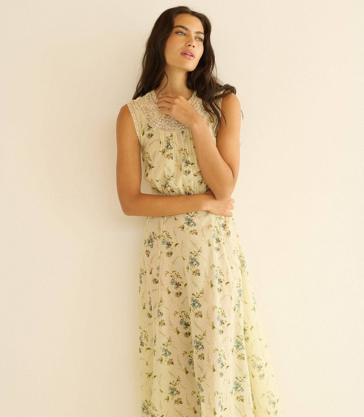 LILIANE DRESS -- SUNSHINE PRAIRIE ROSE