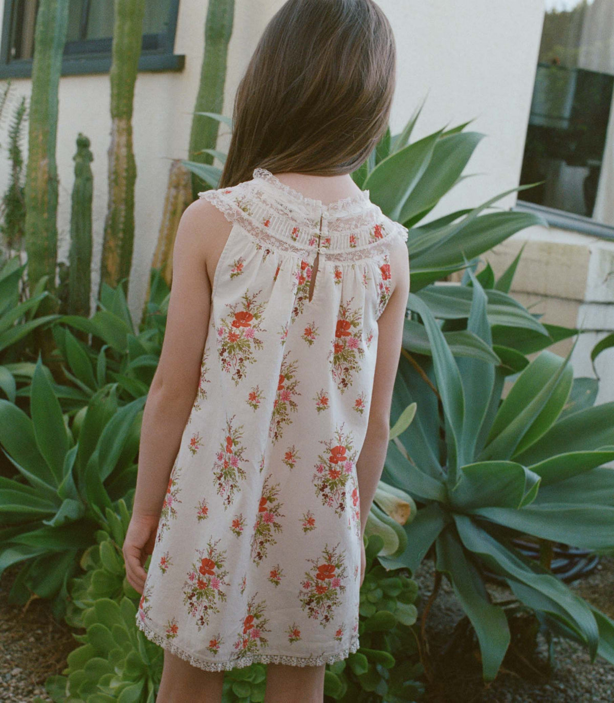 LITTLE DANSES DRESS -- ROSE PETIT BOUQUET DE CHAMONIX