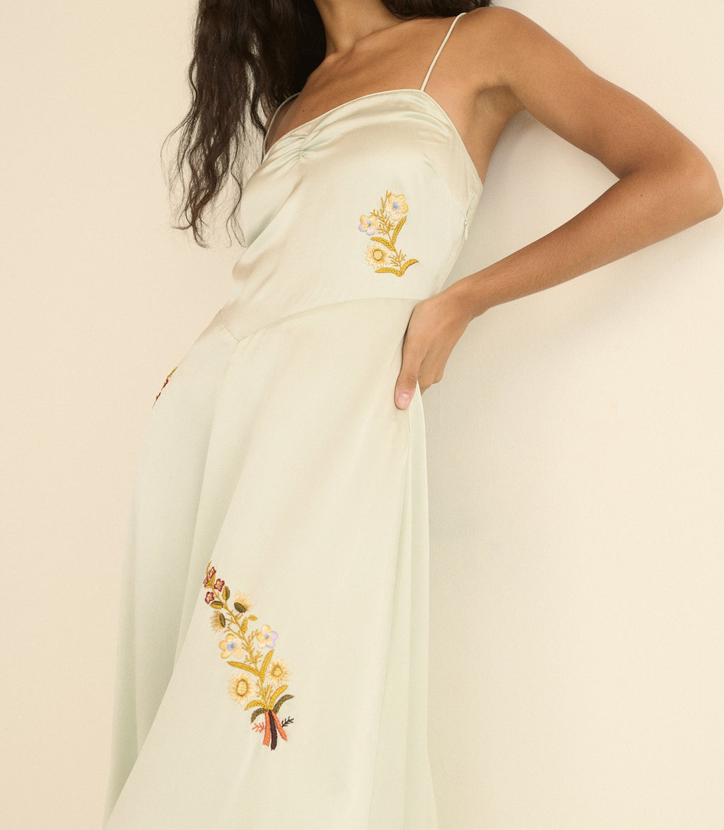 LORRAINE DRESS -- EUCALYPTUS
