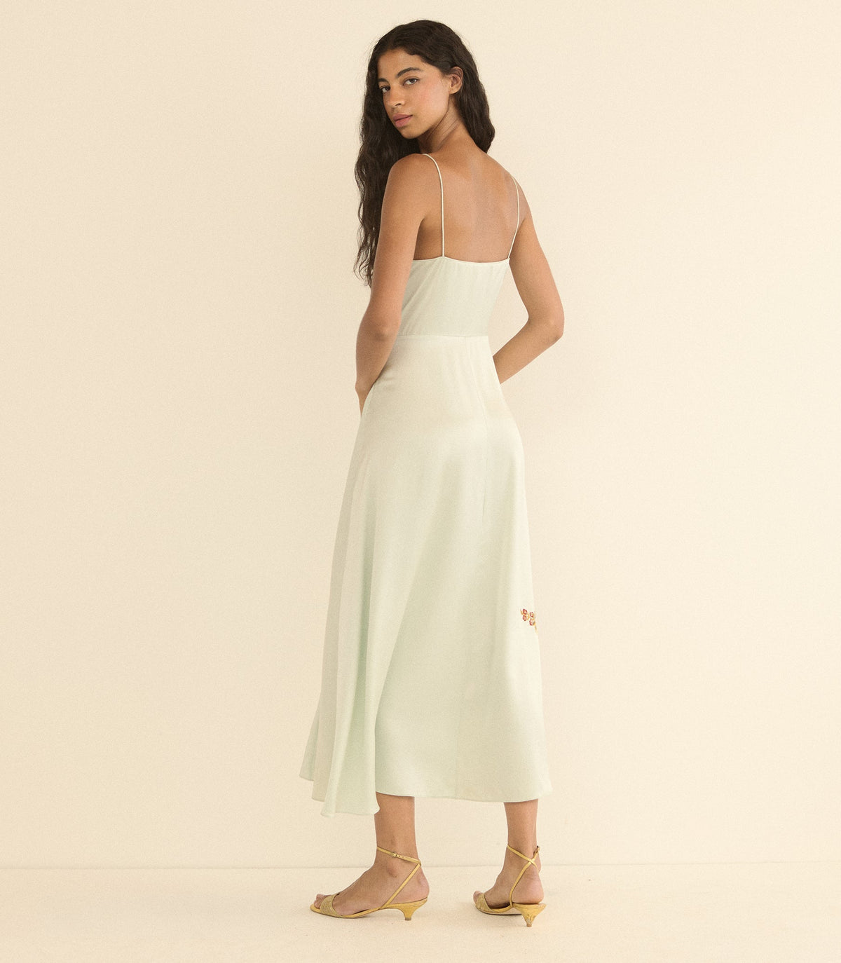 LORRAINE DRESS -- EUCALYPTUS