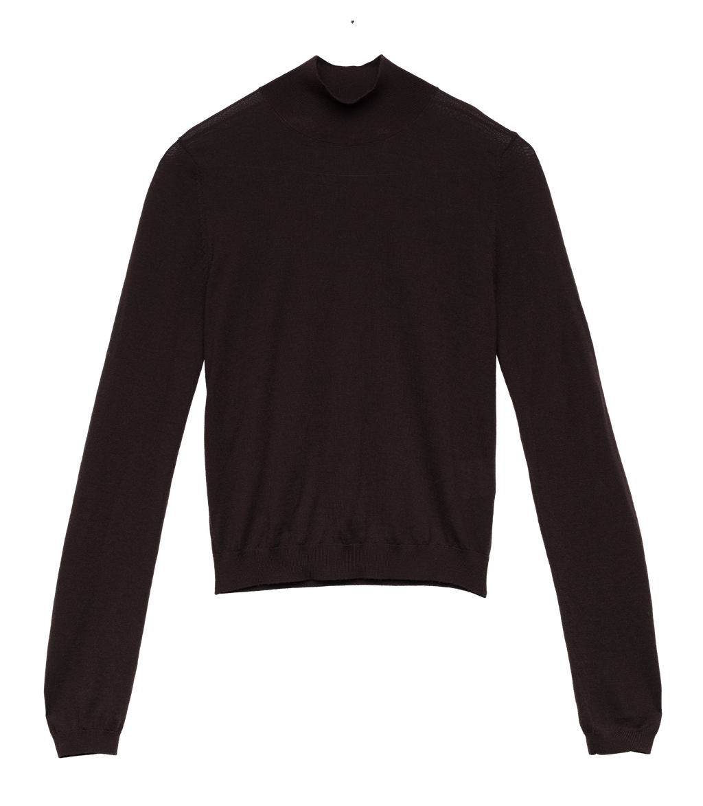 NERONI TURTLENECK -- EQUESTRIAN BROWN