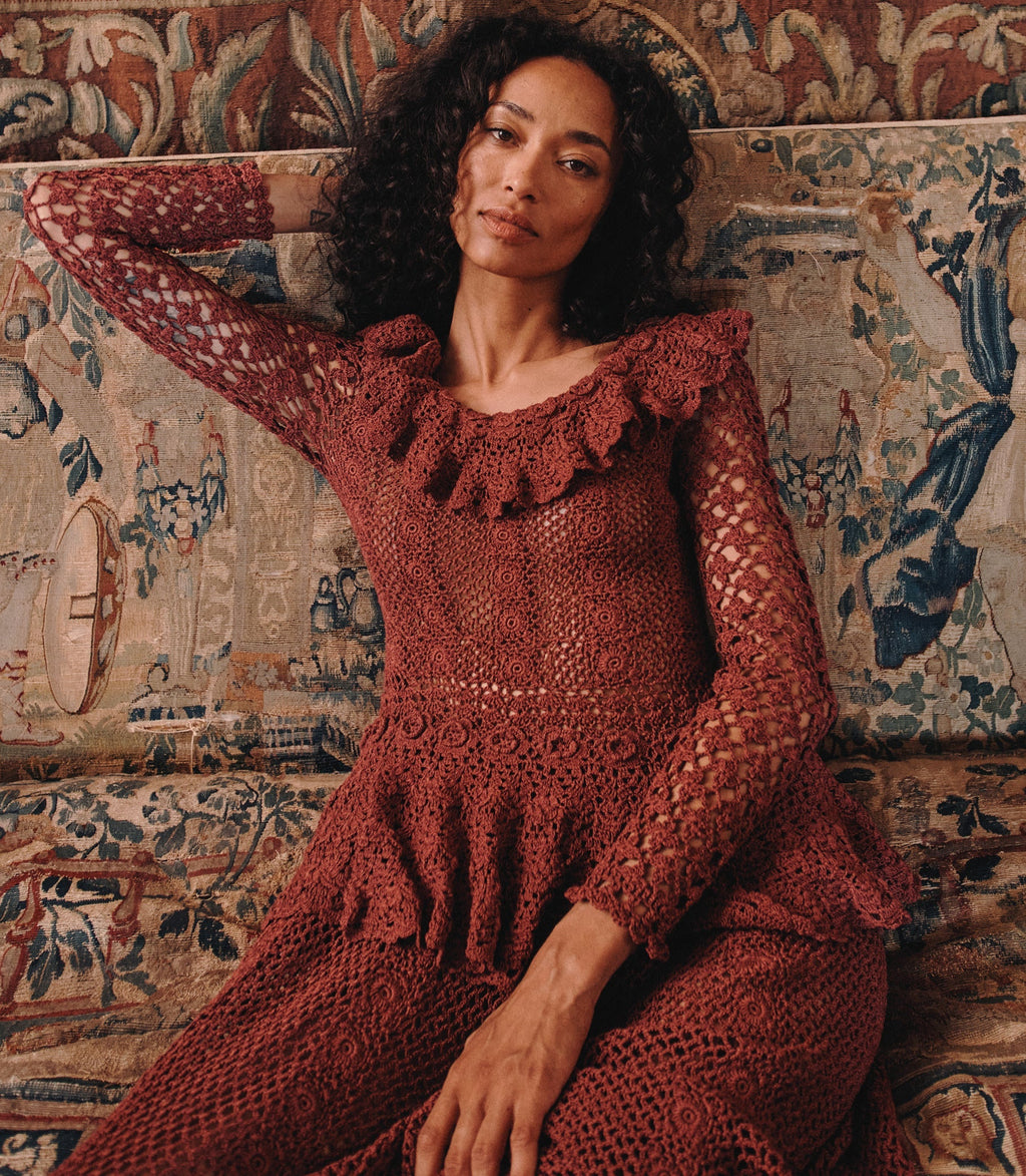 NORÈNE DRESS -- VIEUX ROSE