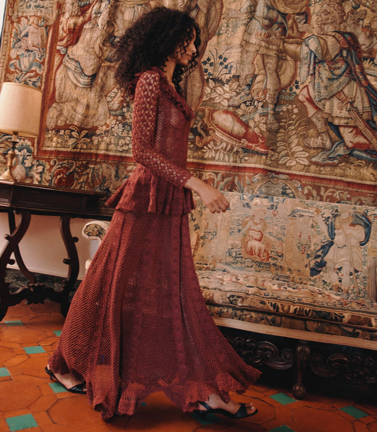 NORÈNE DRESS -- VIEUX ROSE
