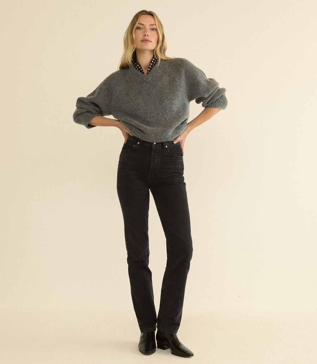 ONDINE JEAN -- COAL BLACK WASH