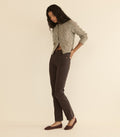 PENROSE CABLE CARDIGAN -- GRAY MARL